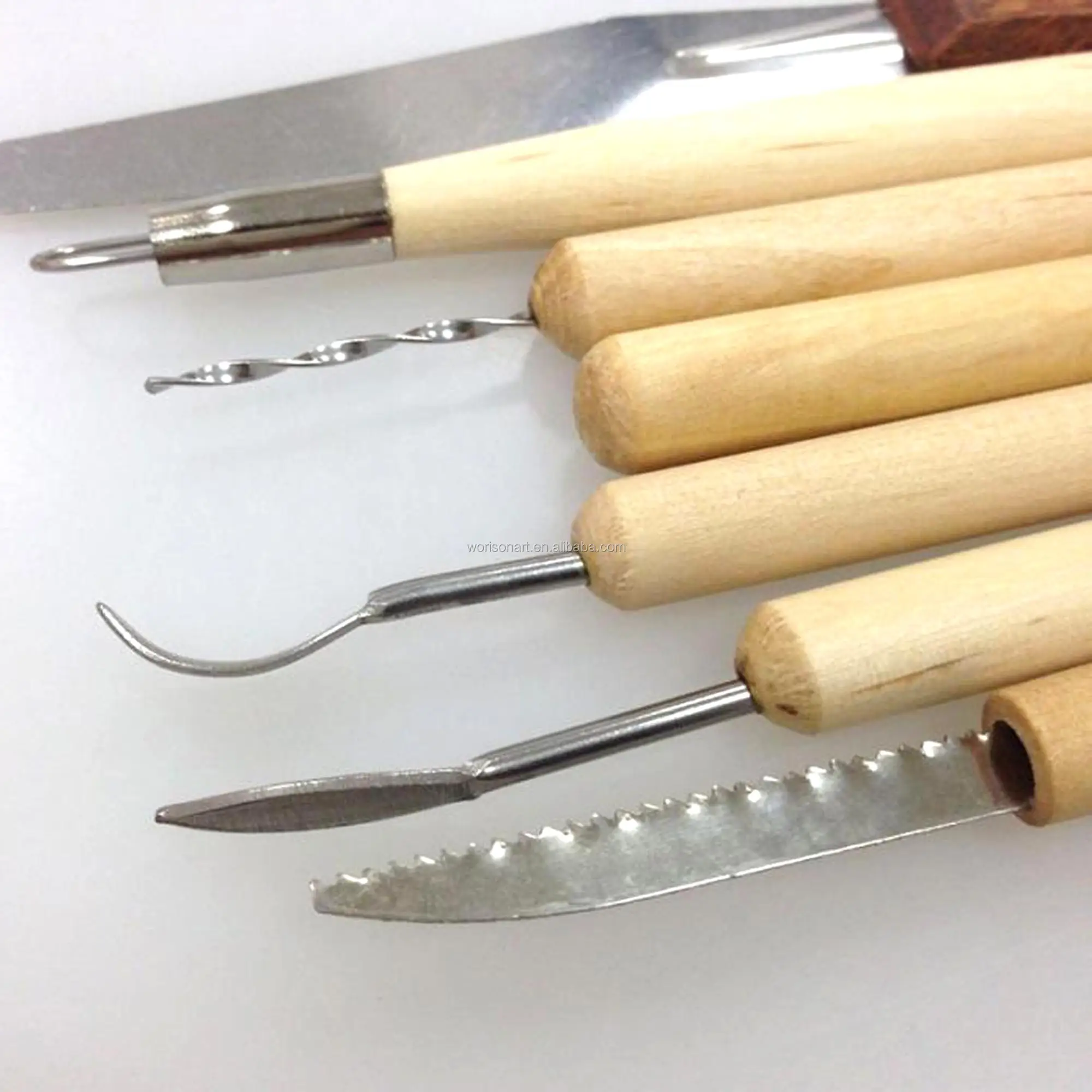 7pcs/set Wood Ceramics Carving Polymer Clay Sculpting Hand Chisel