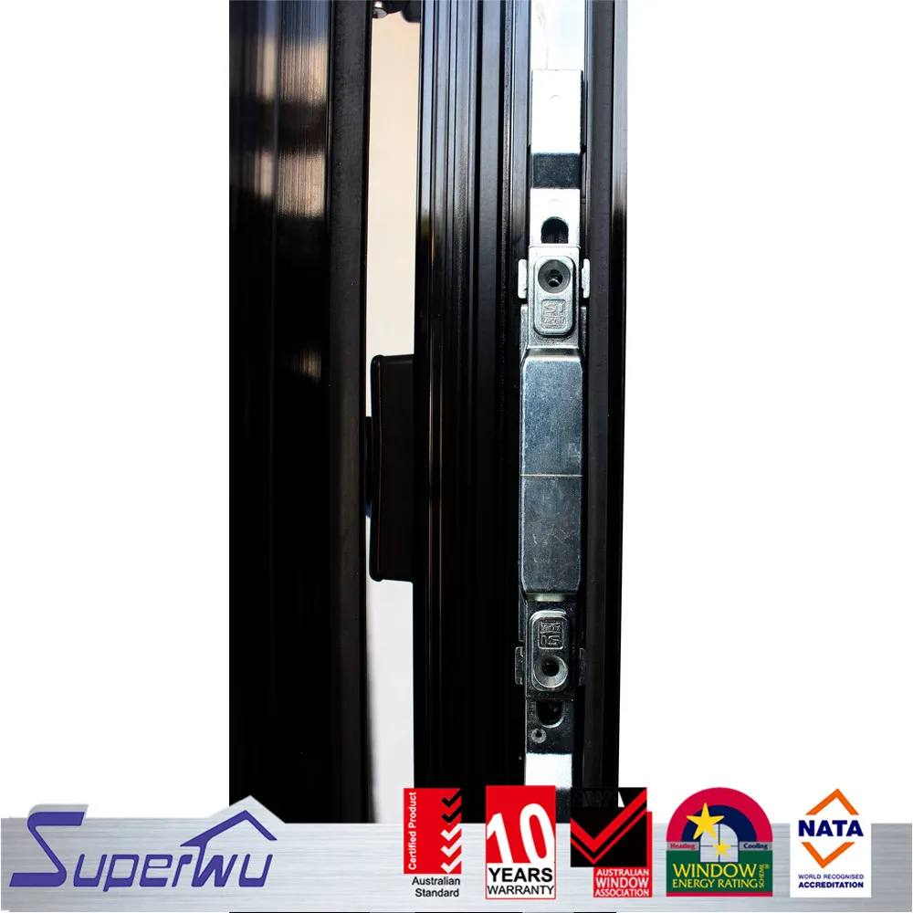 Modern style aluminium accordion system folding door for external best quality