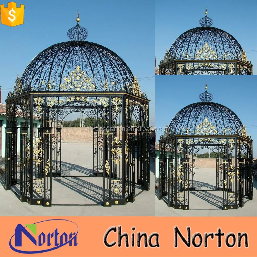 Norton Ornate Black Wrought Iron Gazebo Garden Wedding Melbourne Hire For Sale Ntig232c Buy