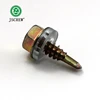 indented hex washer head red bronze self drilling screw