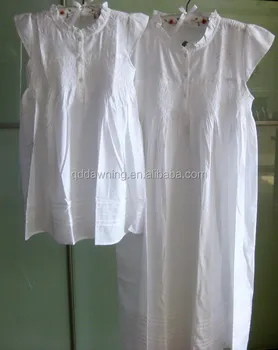 childrens white cotton nightgown