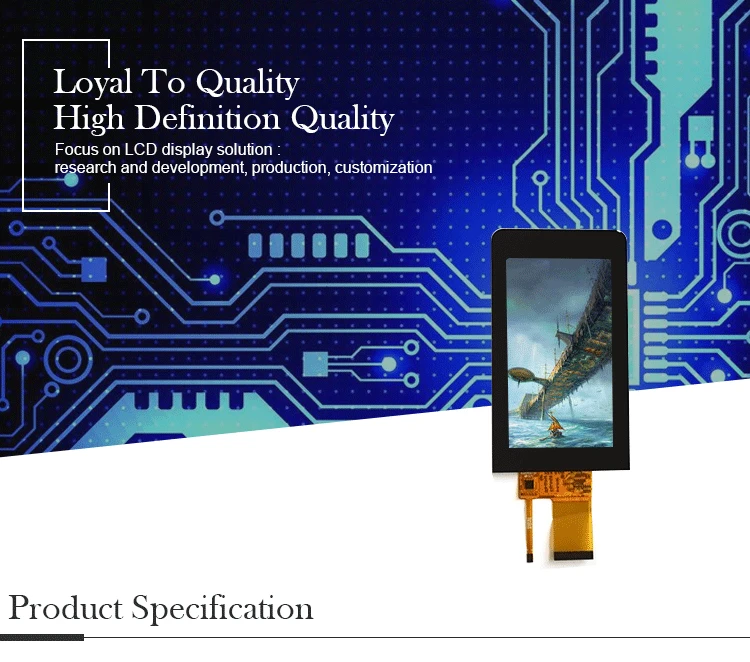 5.0 inch IPS tft lcd