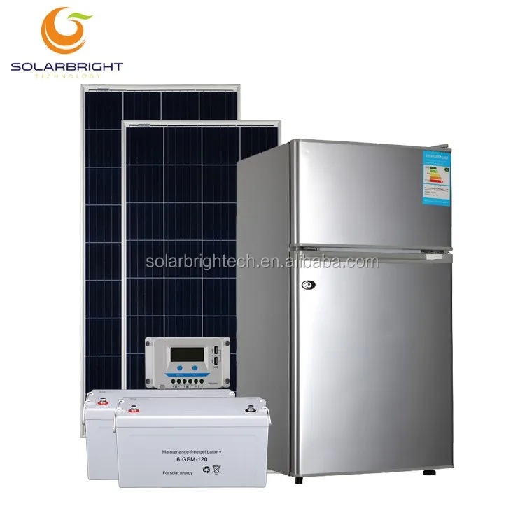 12v 24v Solar Power System Dc Compressor Working 105l Refrigerators Solar Battery Powered Fridge 9962