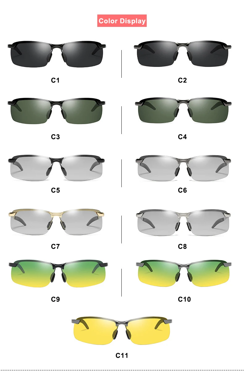 EUGENIA sunglasses for men lenses sunglasses mens photochromic polarized sunglasses