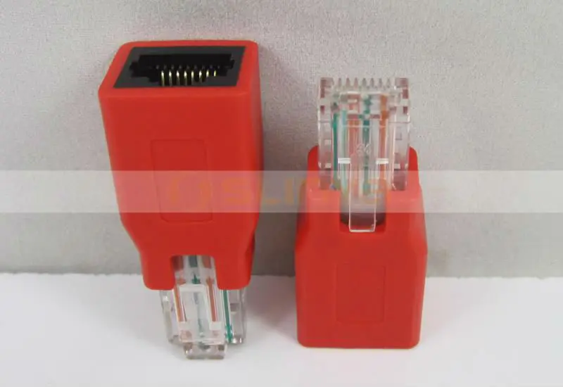 Network Male To Female Rj45 Adapter Extension Connector Straight Thru