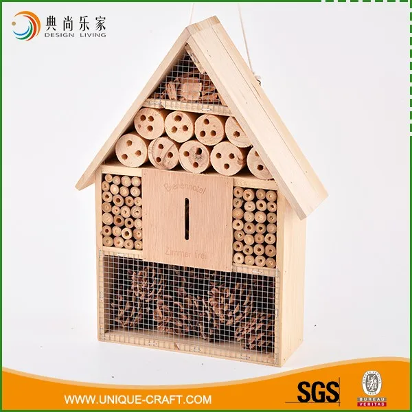 Lasted design simple various insects wooden bird insect house