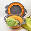 2 in 1 collapsible foldable rice strainer vegetable colander for kitchenware