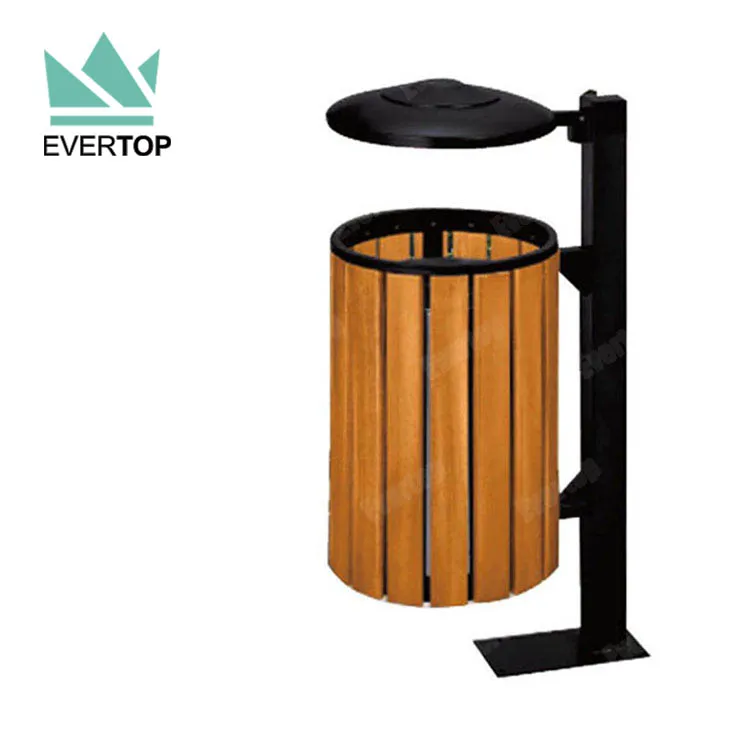 DA-78D Outdoor Steel And Wood Garbage Can Trash Bin Commercial Garbage Bin  Outdoor Trash Receptacle - Buy DA-78D Outdoor Steel And Wood Garbage Can  Trash Bin Commercial Garbage Bin Outdoor Trash Receptacle