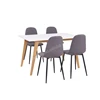 Cheap modern dining table MDF top for dining room