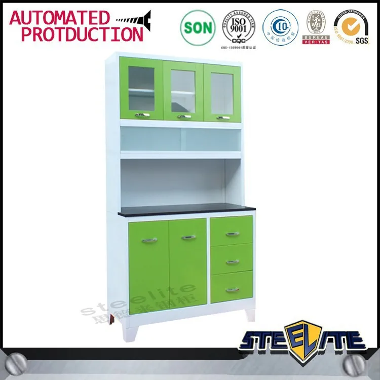 Blanco Gabinetes De Cocina De Metal De Aluminio Del Gabinete De Cocina