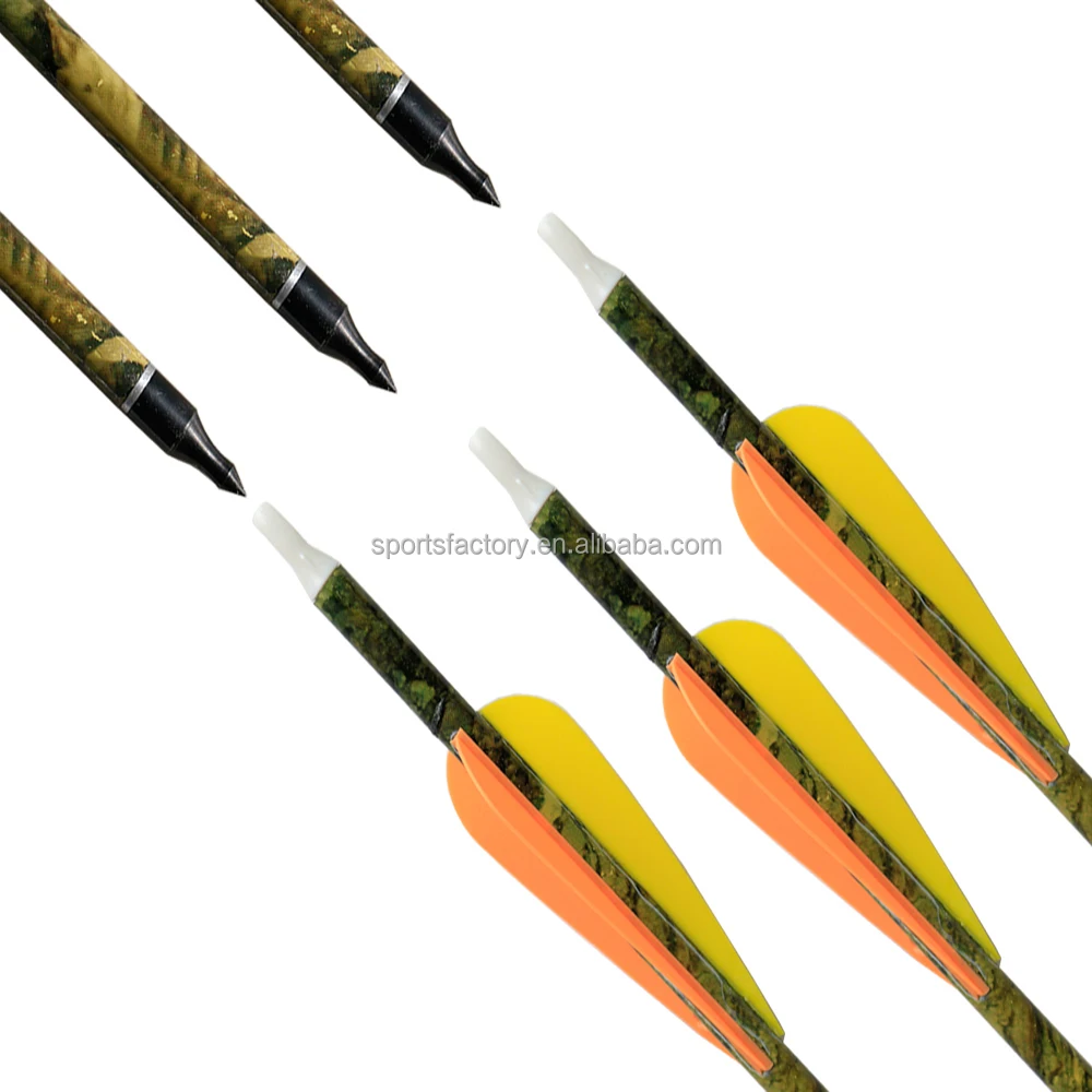Trade Assurance Service Archery Carbon Arrows 350 Spine Camo Carbon