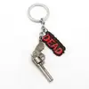 Cheap walking dead gun shape Keychain Game Metal Key Chain