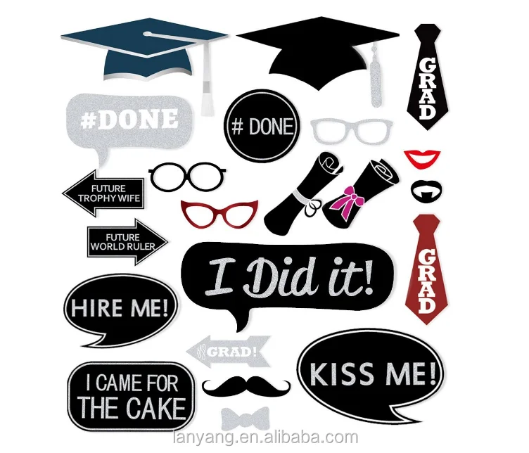 Glitter Graduation Photo Booth Props 24ct Party Supplies Decorations Mortarboards Diplomas Ornaments Buy Glitter Photo Booth Props Party Supplies Decorations Mortarboards Diplomas Ornaments Product On Alibaba Com