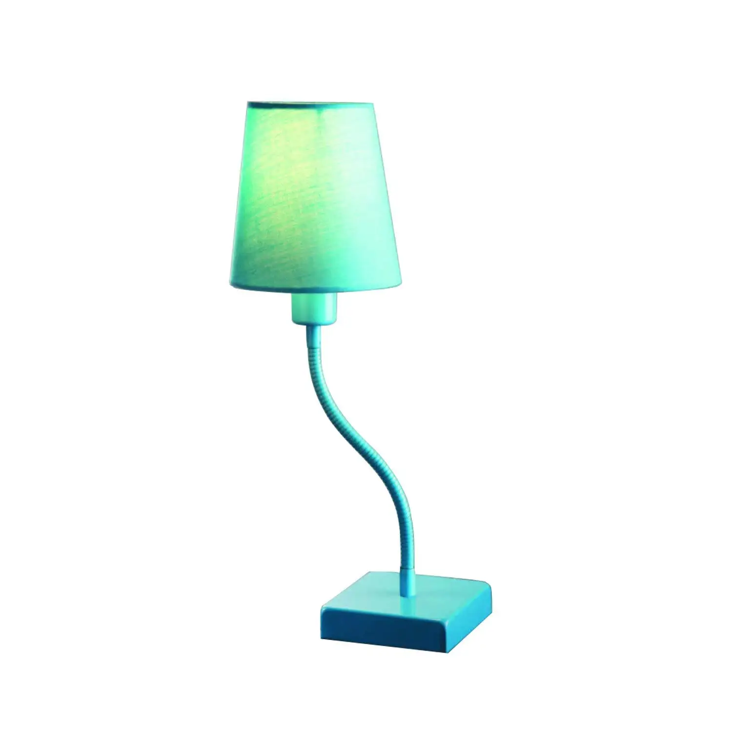 Normande Lighting FS3-863 13W Daylight Spectrum Table Lamp with Flexible Gooseneck, Blue with Blue Fabric Shade
