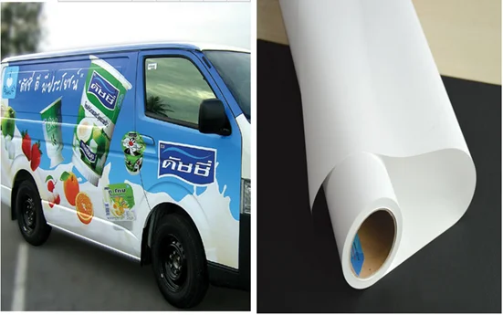 Bubble free self adhesive vinyl