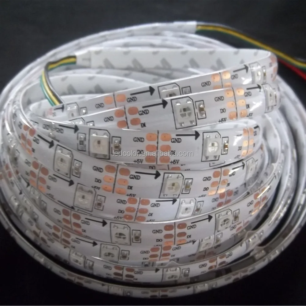 1m 2m 3m 4m 5m DC5V APA104 WS2812b SK6812 pixel led strip IP20 IP65 IP67 IP68