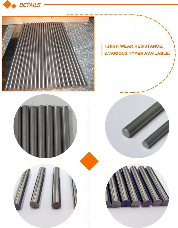 High Hardness Pure Tungsten Carbide Bar Low Price Pure Tungsten Bar