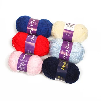 100% Acrylic Scarf Knitting Yarn Price 