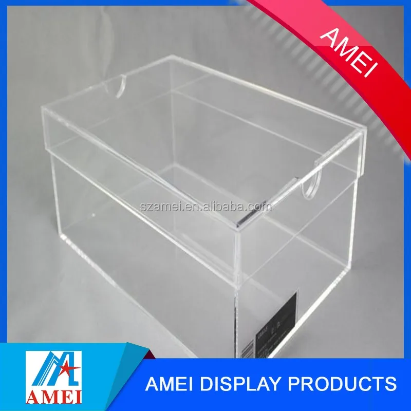 2016 Custom Made Small Clear Acrylic Box With Lid With 10*10*8cm Size