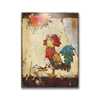 Funny Outdoor Rooster 3D Metal Wall Art