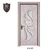 Hot sale internal mdf wood front doors with glass panels