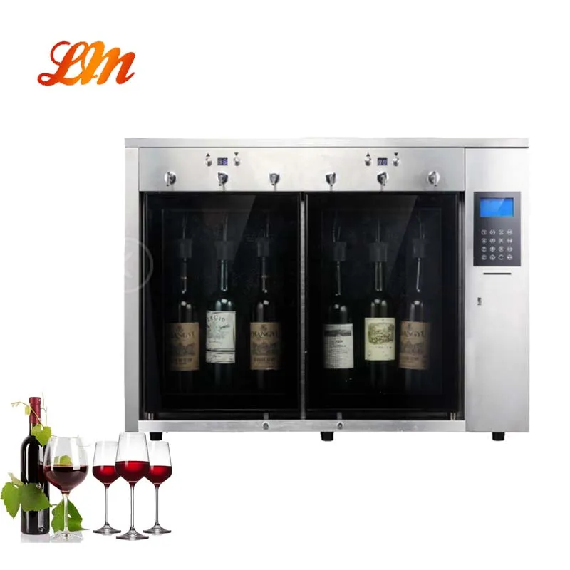 105w 30days Keep Fresh Six Bottles Of Stainless Wine Dispenser With Ic Card Buy