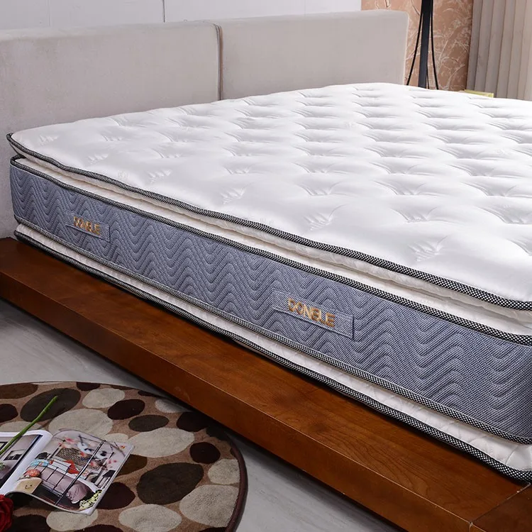 Commercial Pillow Top Double Bed Mattress With Elastic Pocket Spring Buy Double Side Pillow Top Mattress Hotel Mattress Used Pillow Top Mattress Product On Alibaba Com