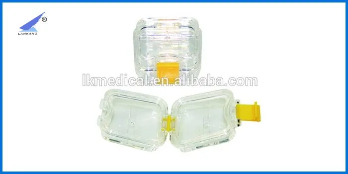 Clear Transparent Plastic tooth teeth Dental Crown Box / dental pillow box
