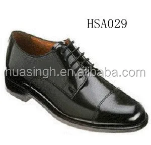 black shining shoes