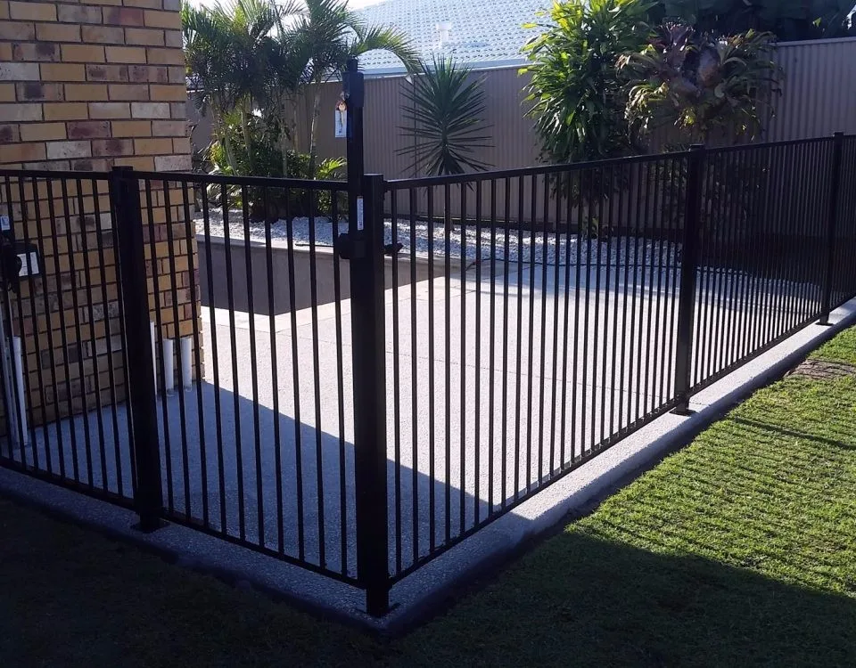 Galvanized Steel Pipe Fence / Cheap Wrought Iron Fence Panels Buy