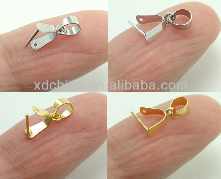 Xd K008 Genuine 18k Gold Earring Bails Jewelry Findings Buy Earring