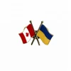 Custom gold plated country flag lapel pin