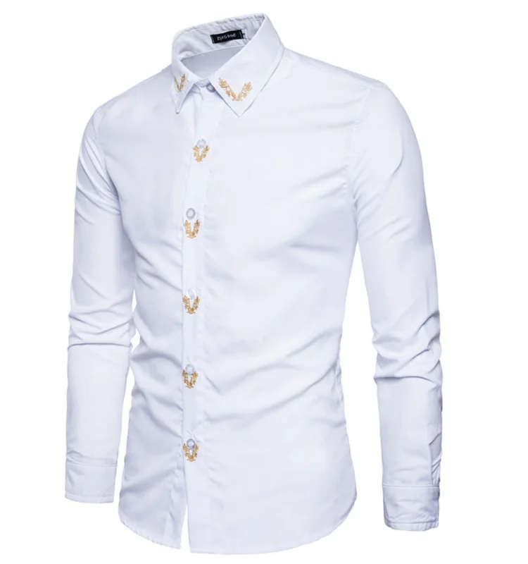 plain white business shirt