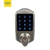 Easy installed digital touch screen keypad rfid card smart door lock with mechanical key
