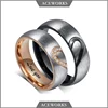 ACEWORKS Stainless Steel Gold Custom Couple Ring