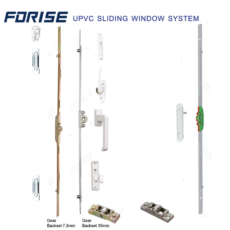 Window Gear 7.5/15mm Backset Upvc Sliding Casement Window Espag Rod
