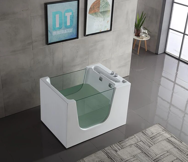 New Design 53 Inch Baby Bath Tub With Stand,Doublesided Glass Tub,Hot