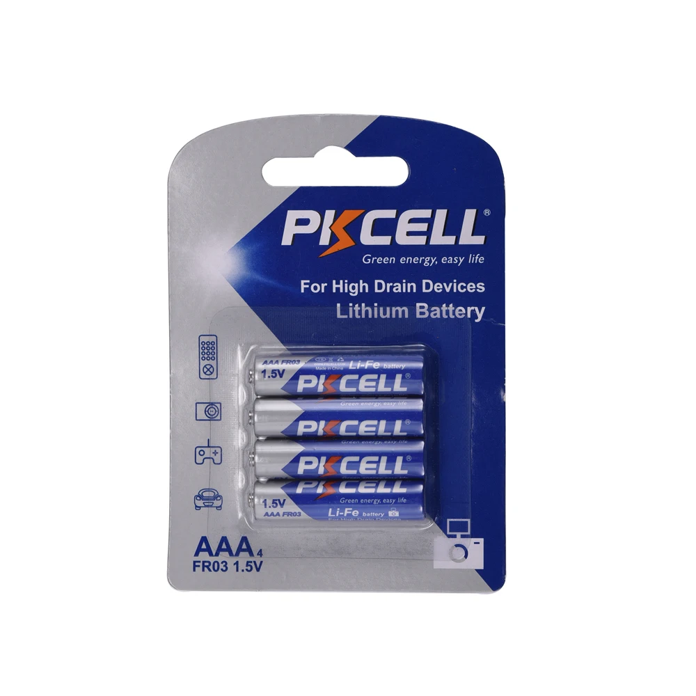 Pkcell Aaa Or Triple A Fr10445 1200mah Lithium Iron