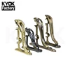 KYOK Double Self-adhesive Curtain Rod Brackets Metal Curtain Rod Bracket Fixed Strong Painted L Curtain Brackets Holder
