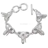 Silver Connected Inspired Elephant Bracelet