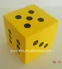 159 mm 6 sided PU durable skin foam dice for kid education