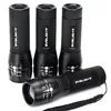 Pack of 4, BYB Adjustable Focus XPE LED Flashlight Torch, Super Bright 150 Lumen, 3 Light Modes
