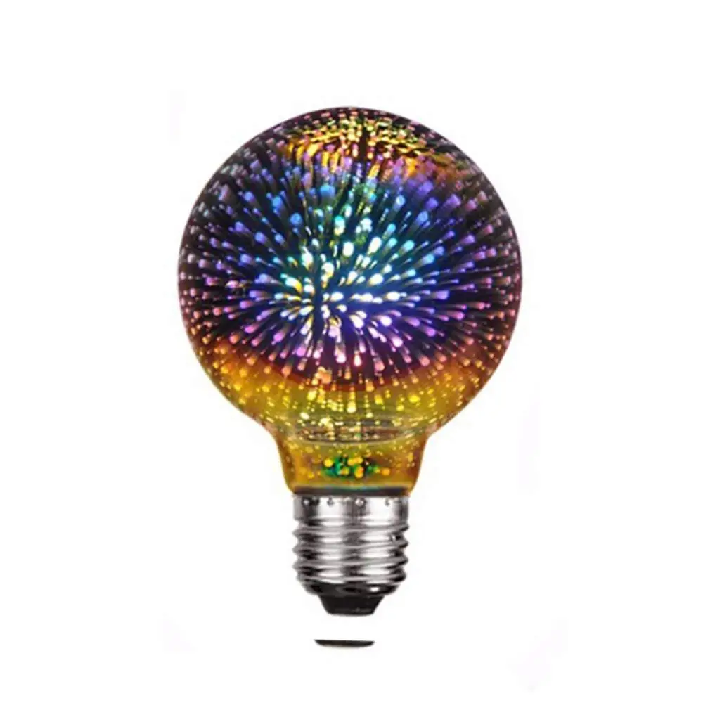3D LED filament bulb G95 E27,110V/230V 4W firework,colorful decorative,cocosmic light,for bar,