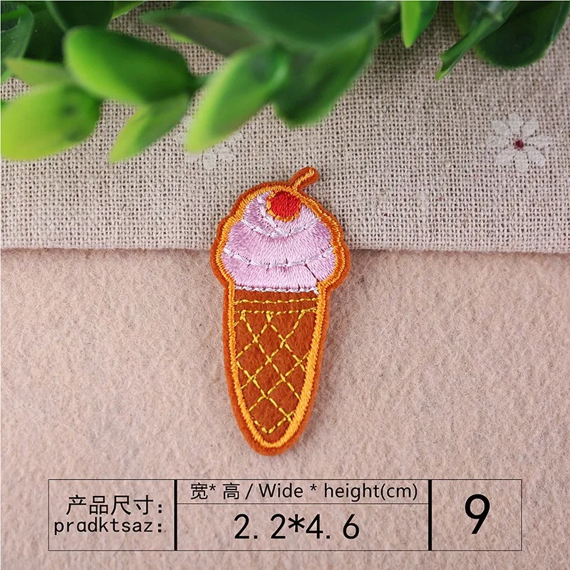 Wholesale Iron on Fabric Patch for Clothing/Bulk Embroidered Sew on  Applique Cute Patch - Coconut ice Cream high Heels Sunglasses (WFB-10) (One  of