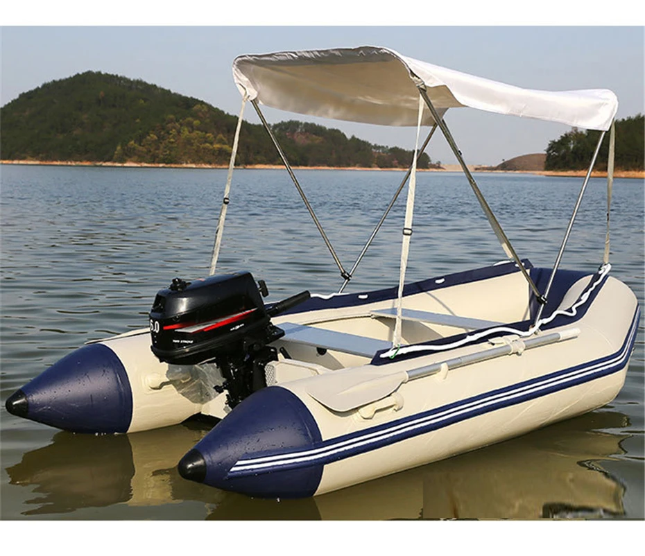 14.1 Ft Inflatable Boat Inflatable Rescue & Dive Inflatable Raft Power Boat With Outboard Motor