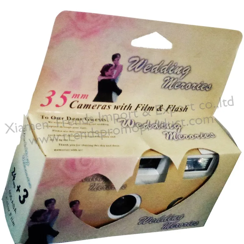 Party Event Memory Catch Disposable Wedding Camera With Flash