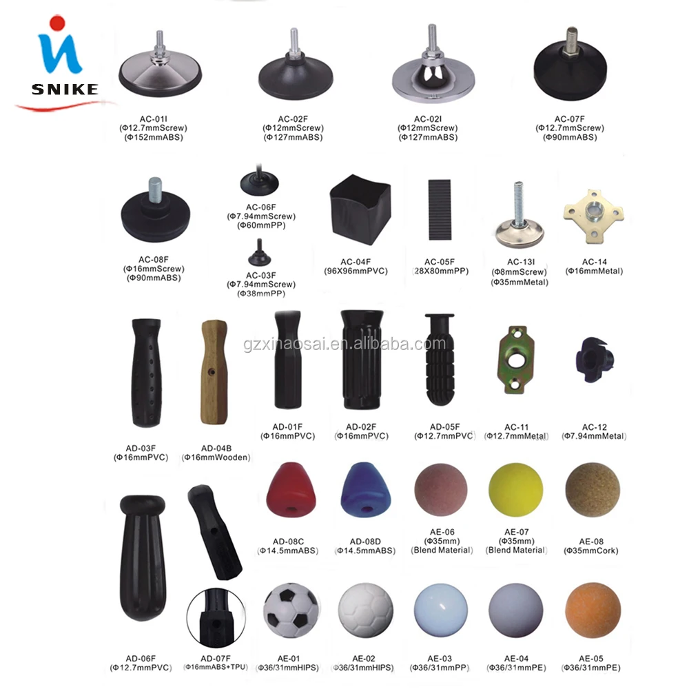 Soccer Table Players Parts Plastic Game Baby Foot Soccer Table Player