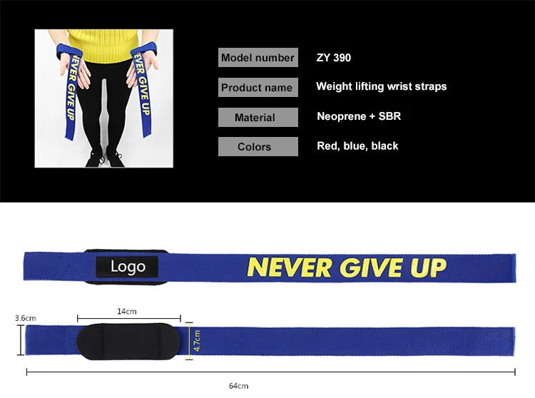 Weight lifting straps custom logo