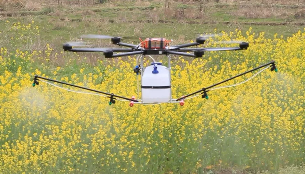 6 Rotors Professional Aerial Agricultural Uav Drone Drone With Crop