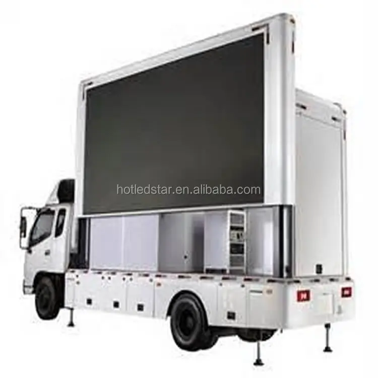 LED outdoor p6 led screen mobile trailer display with nova studio led from shenzhen, outdoor large led digital signage screen